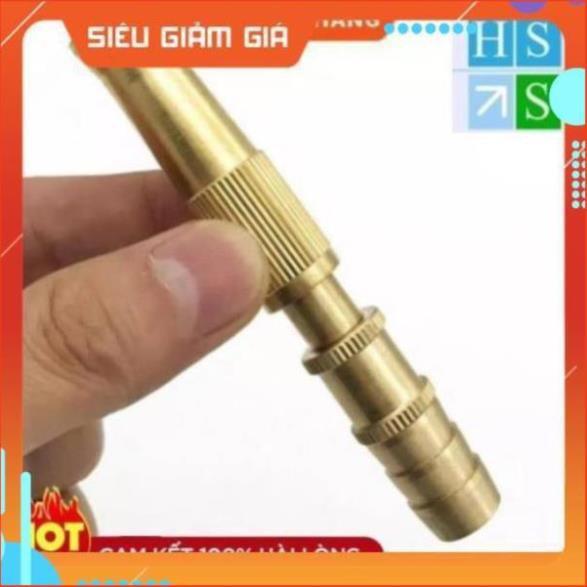 Đầu vòi xịt tăng áp bằng đồng, Vòi rửa xe hơi, rửa sân, tưới cây, làm vườn, Vòi xịt điều chỉnh được áp lực nước 206587