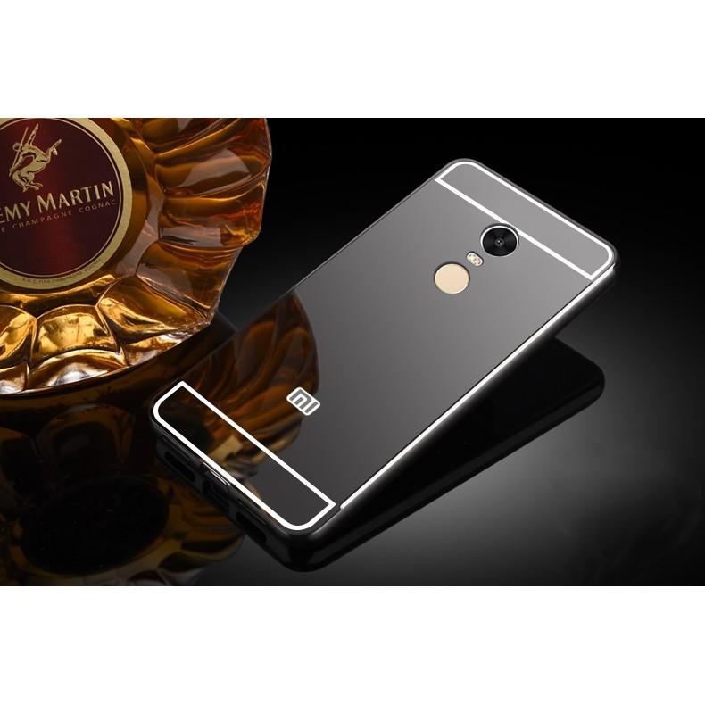 Ốp lưng Xiaomi Redmi Note 4 tráng gương viền kim loại