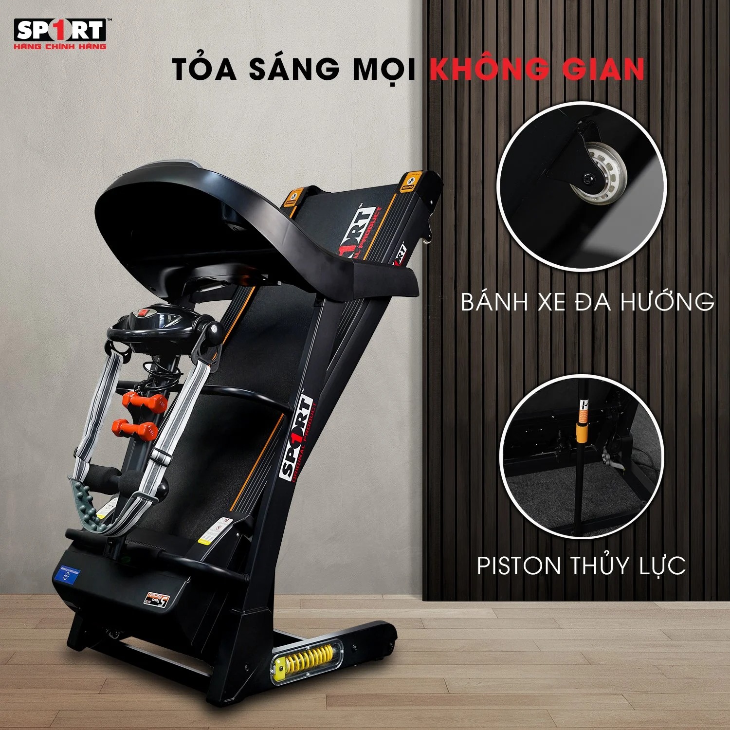 Máy Chạy Bộ Điện Đa Năng Sport 1 YY - 1357 - Hàng Chính Hãng