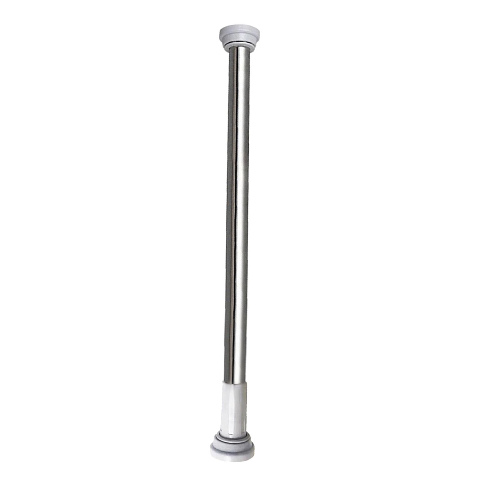 2xRod Rail Spring Extendable Telescopic Tension Curtain Pole 90-160cm