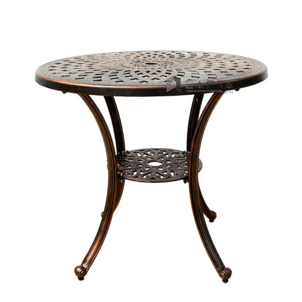 Bộ bàn ghế ngoài trời nhôm đúc 4 ghế nhập khẩu SL TE2003-78A / CC2021A Nội thất Capta