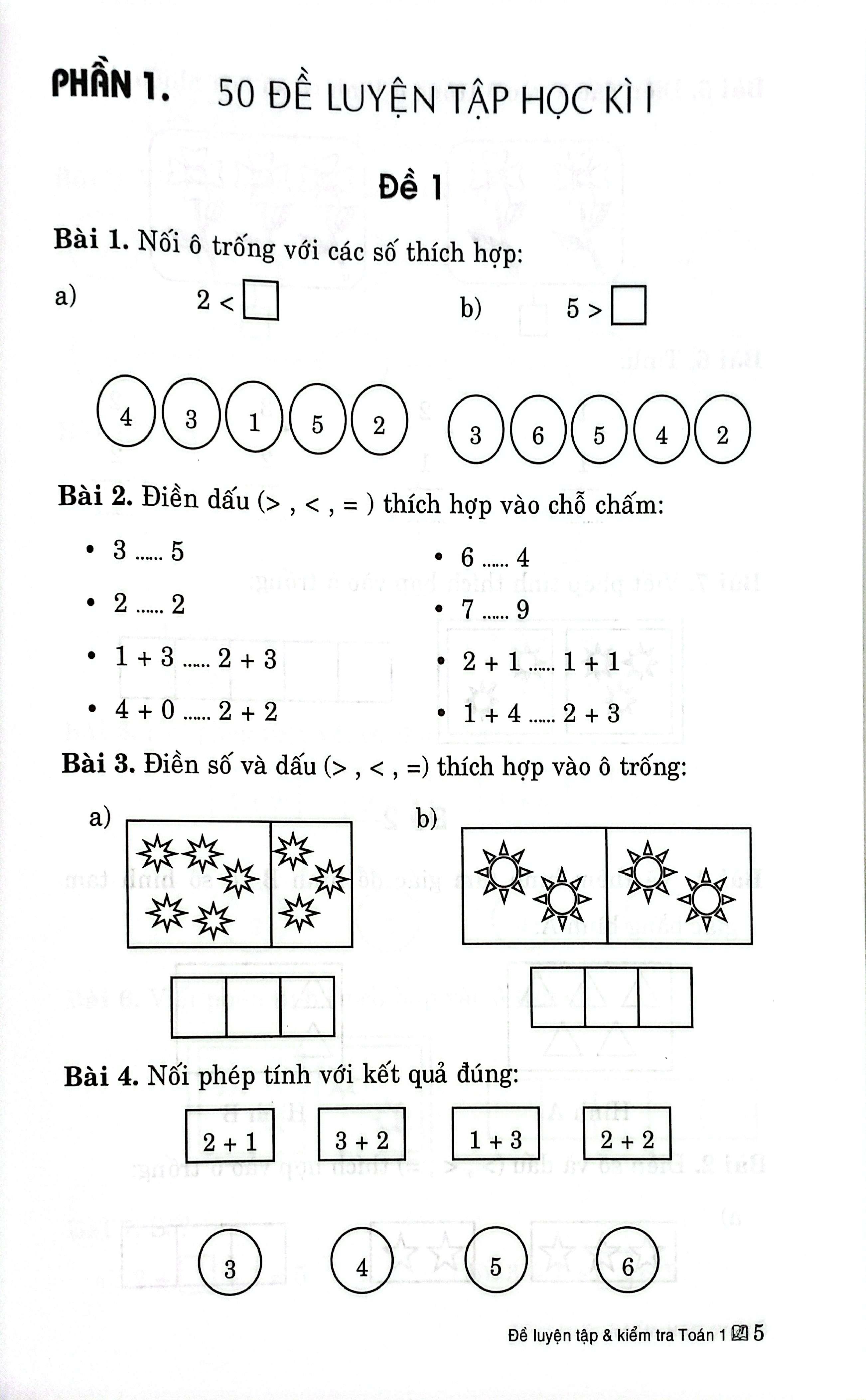 Sách - Đề Luyện Tập Và Kiểm Tra Toán 1