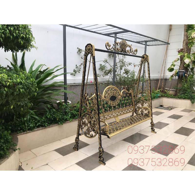 Xích đu nghệ thuật sân vườn nhôm đúc siêu sang trọng