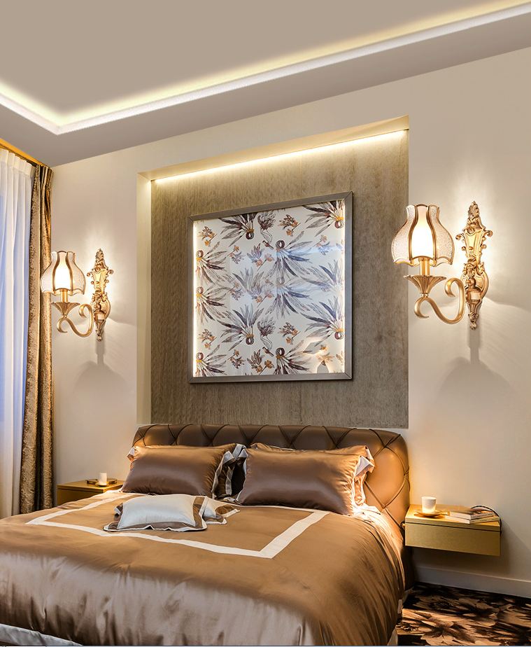 Đèn tường đồng GENZA trang trí nội ngoại thất cao cấp