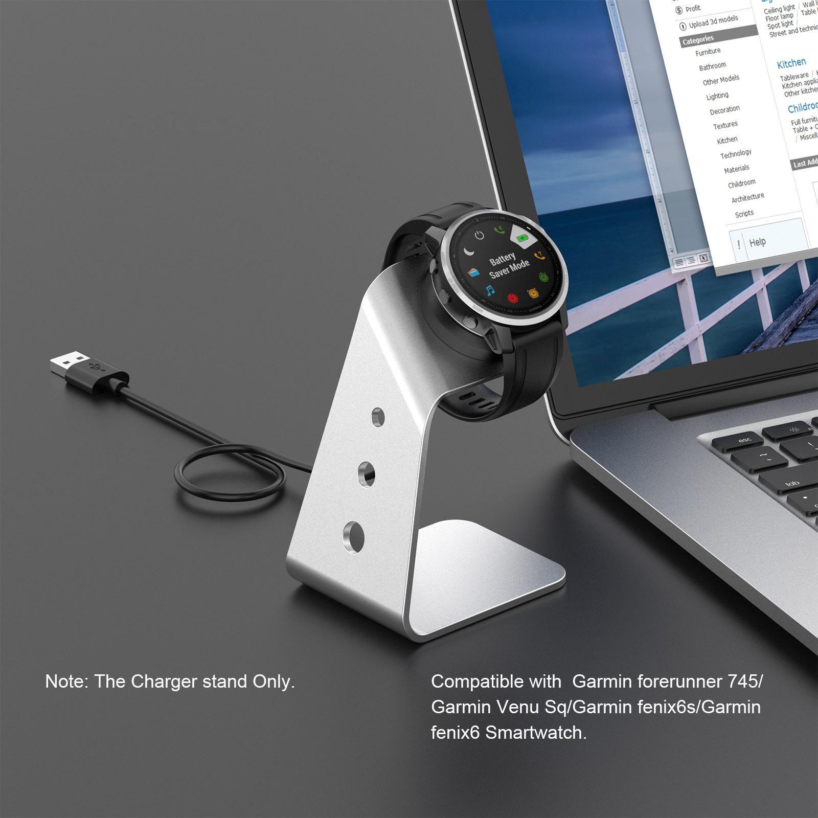 Đế sạc Tương thích với Garmin forerunner 745/ Venu Sq/fenix6s