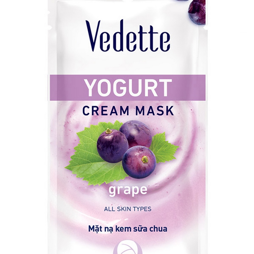 Mặt nạ sữa chua nho Vedette Yogurt Mask Grape 10ml