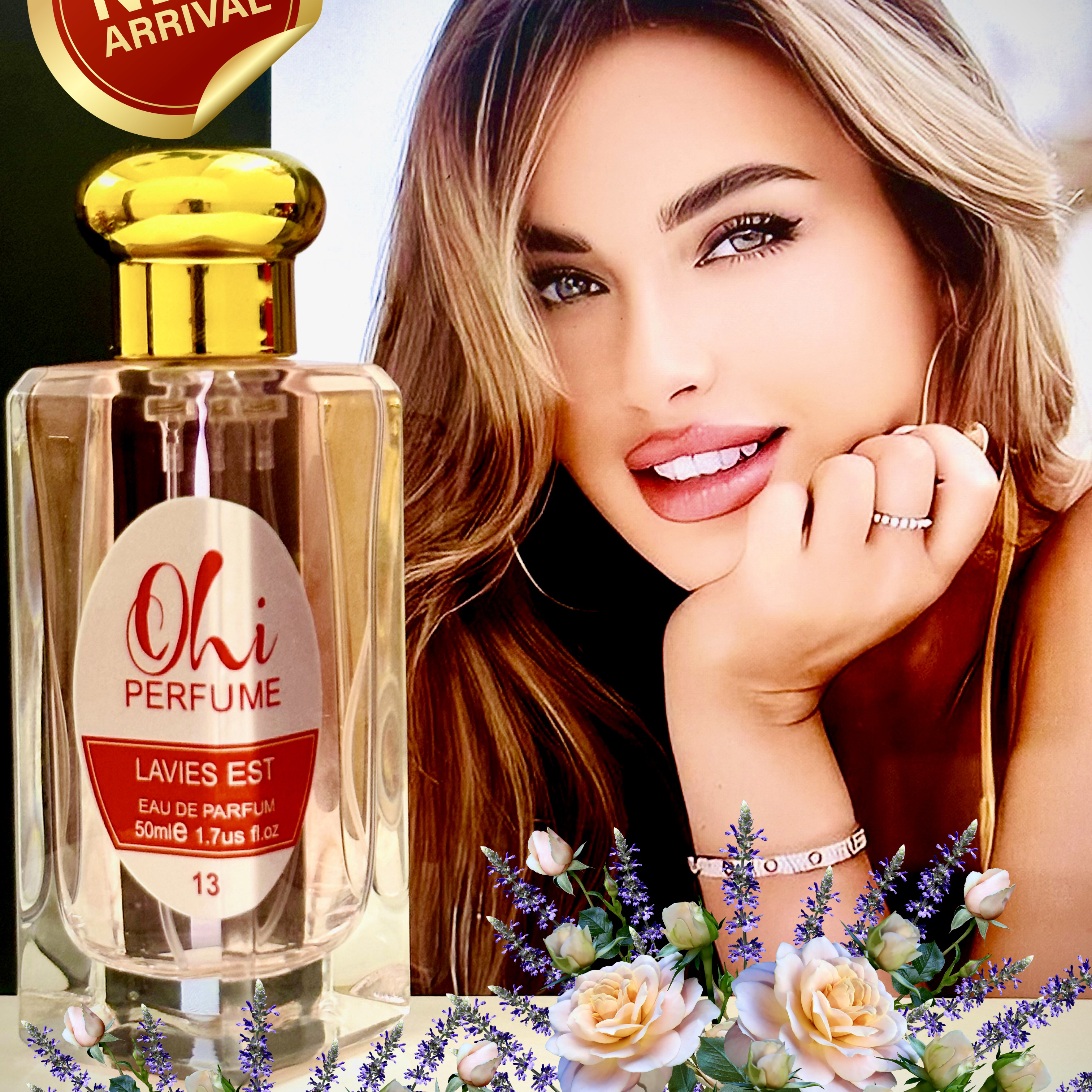 Ohi Lavies 50ml, Nước hoa nữ đầy quyến rũ, hương ngọt thơm lâu, sản phẩm bảo hành chính hãng