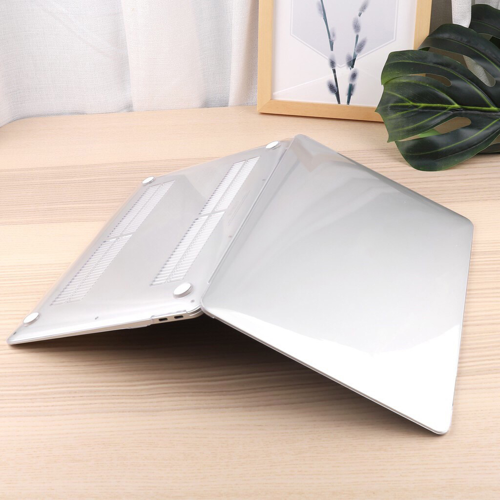 Combo Case Ốp + Phủ Phím dành cho Macbook đủ size - Loại Hở Táo [Tặng kèm nút chống bụi Macbook - Màu ngẫu nhiên] - Hàng chính hãng