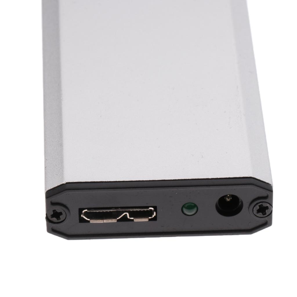 Aluminum USB 3.0 Hard Drive Disk External Enclosure Case for HDD and SSD