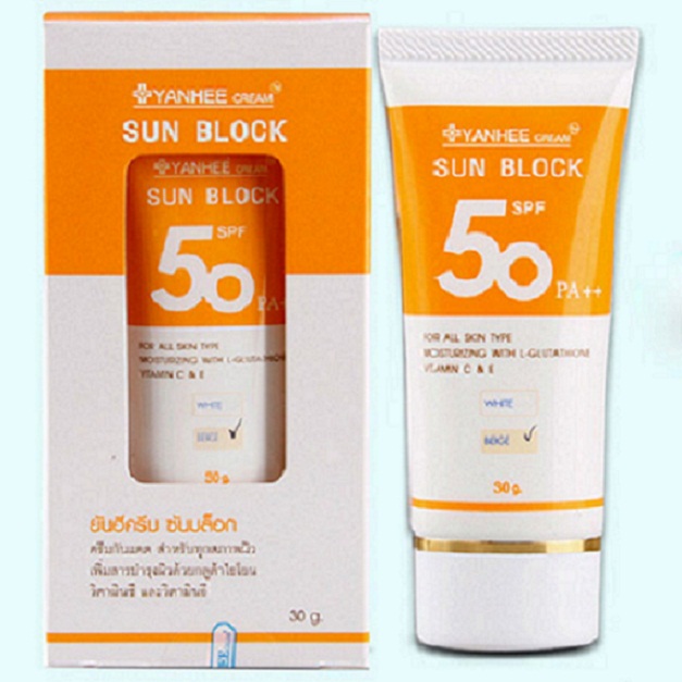 Kem Chống Nắng Yanhee Sun Block - Begie (30g)