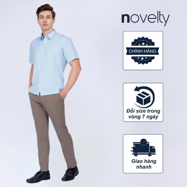 Áo sơ mi nam ngắn tay Novelty Casual Hoa văn SMI25001 - 250075N