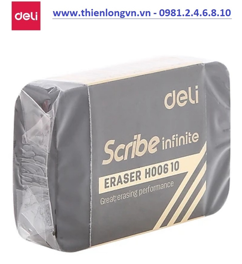 Gôm tẩy đen chữ nhật to Deli - 00610