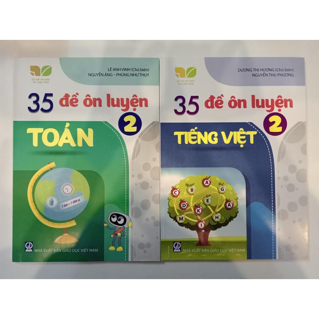 Sách - Combo 35 đề ôn luyện lớp 2 - kết nối tri thức với cuộc sống (Toán+Tiếng Việt)