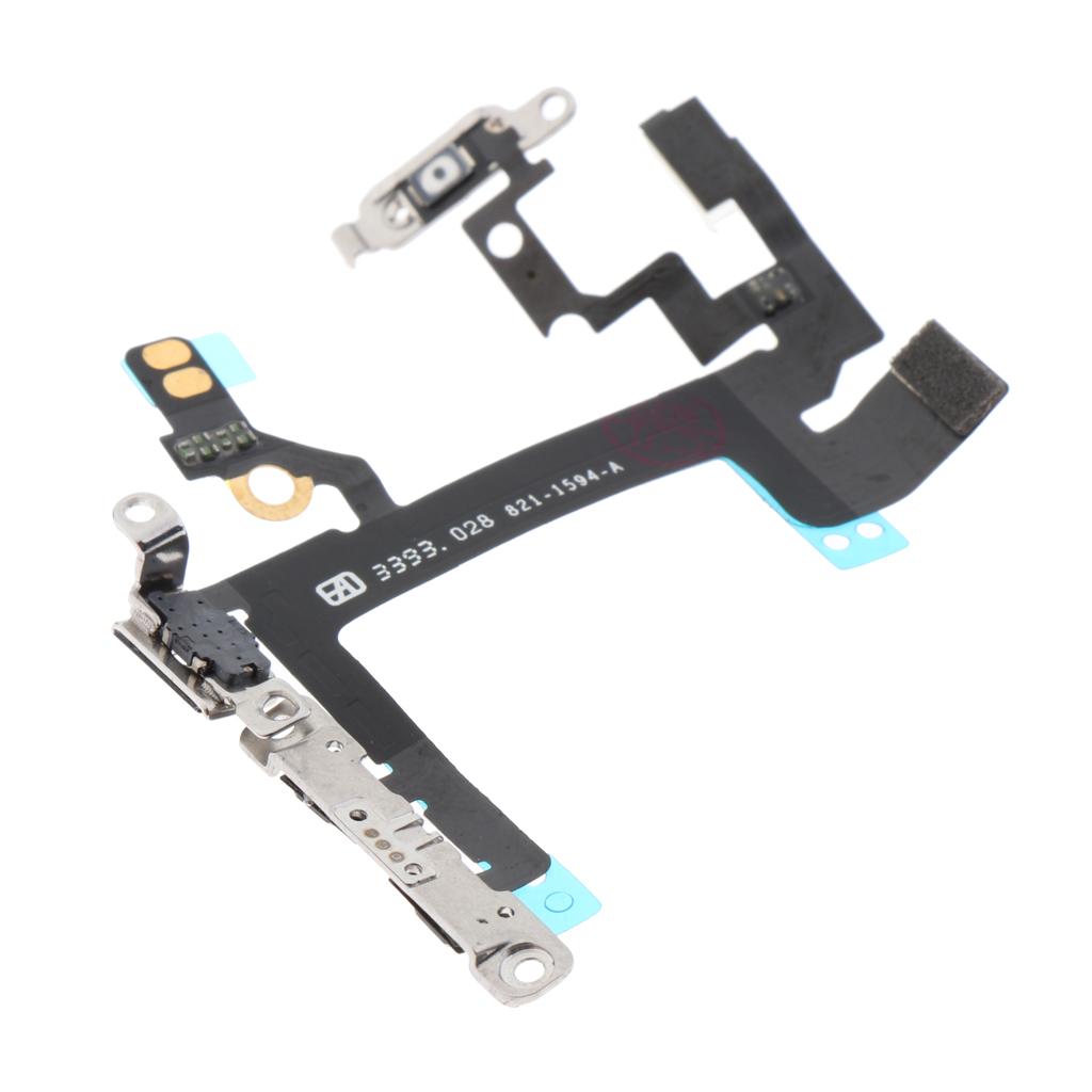 Power Volume On/Off Button Flex Cable Replacement for iPhone 5/5S/6/6S Plus/4/4S