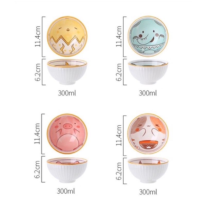 Bộ Chén Đũa Sứ Tableware - NTH