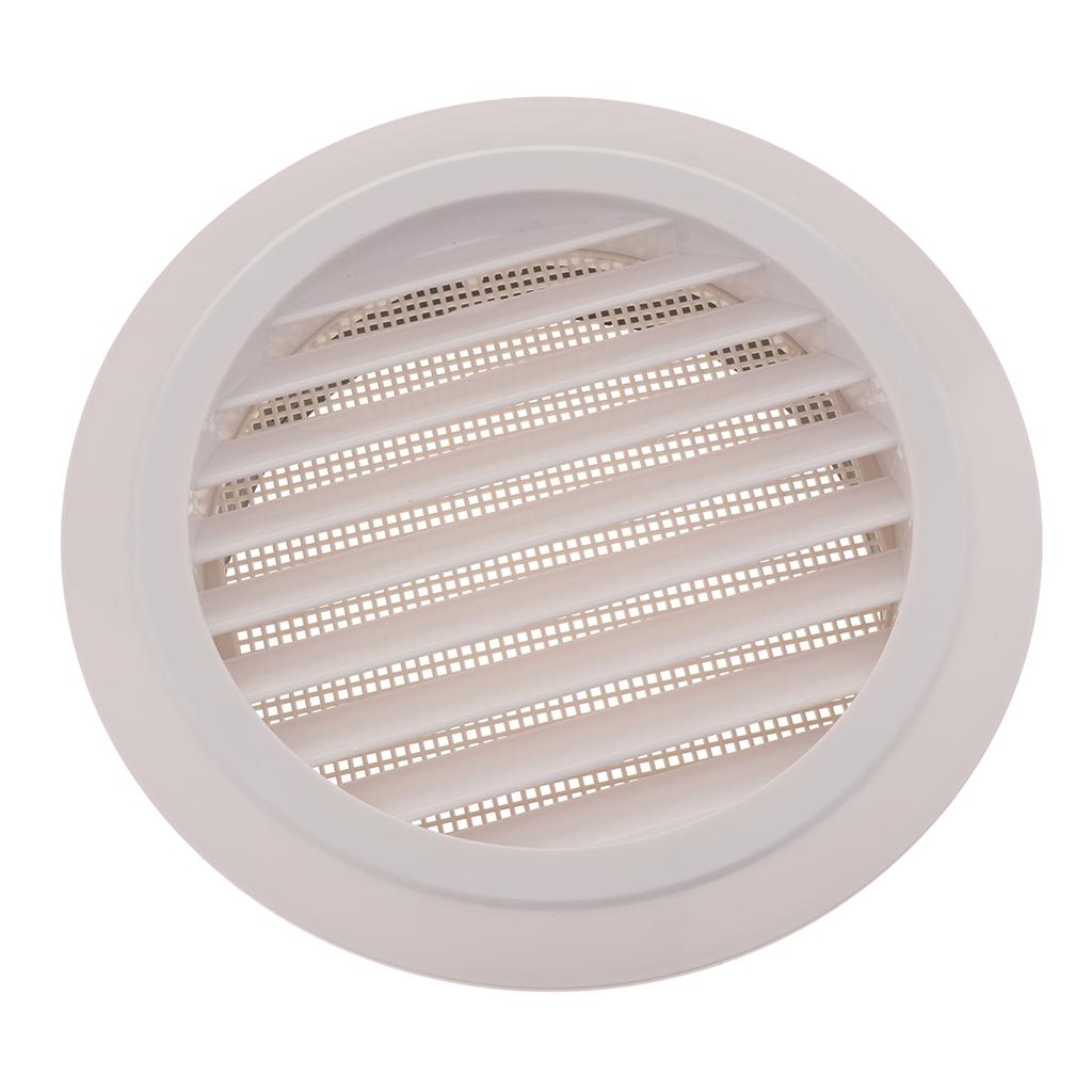 White ABS Air Vent Grille Round Ducting Ventilation Cover Wall Grilles DN200
