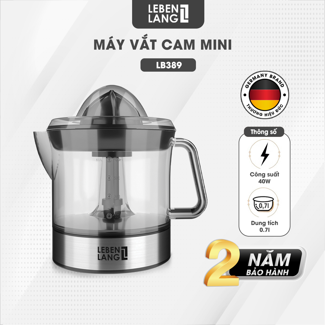 Máy vắt cam 0.7lit LB389 Lebenlang (Hàng nhập khẩu)