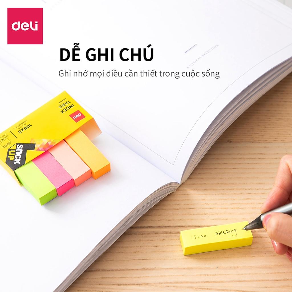 Giấy Phân Trang 5 Màu 100 Tờ/Tệp Deli - Phù Hợp Học Sinh Văn Phòng - EA11402