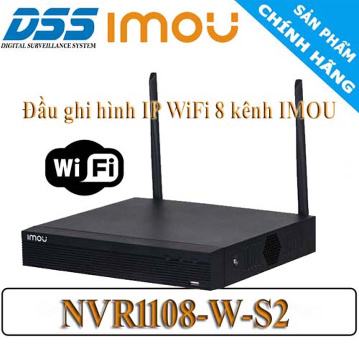 Đầu Ghi Hình IP Wifi 8 Kênh IMOU NVR1108HS-W-S2 Hàng chính hãng