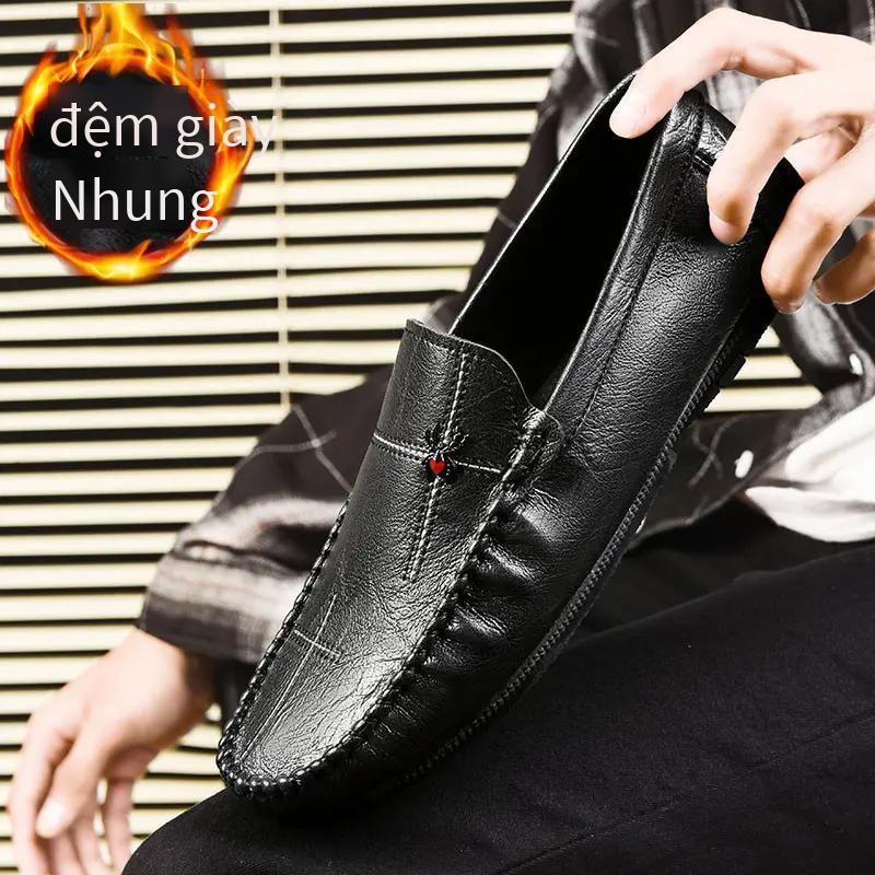 Đảm bảo chất lượng giày da giao hàng nhanh ins lưới đỏ giày công sở size lớn ngoài trời
