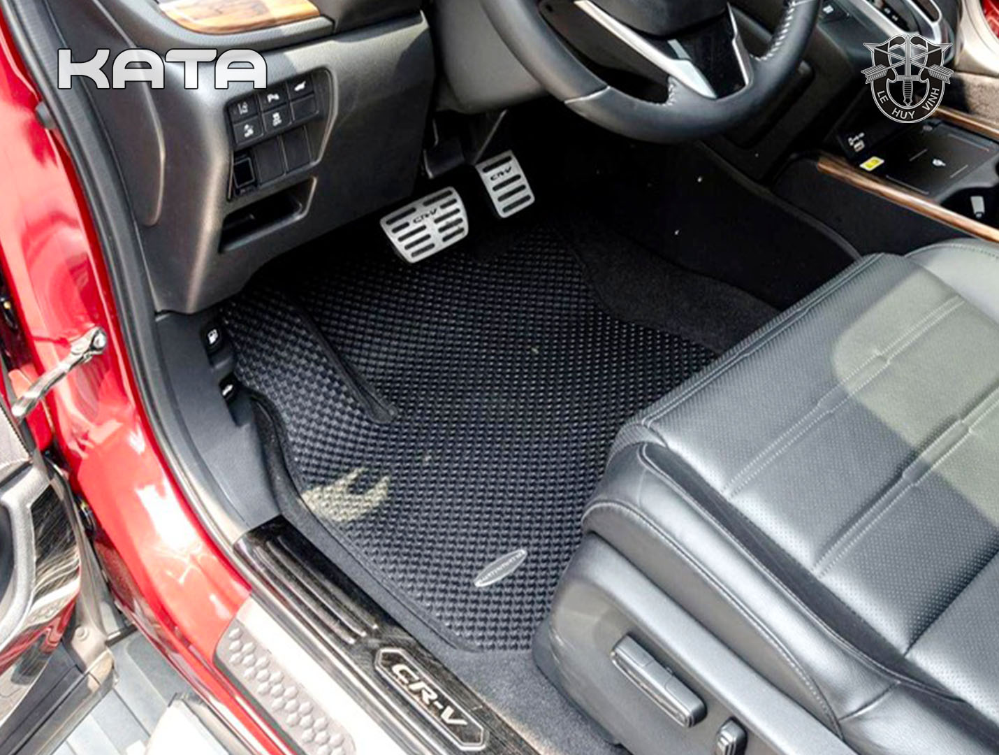Thảm Lót Sàn Ô Tô KATA Cho Xe Honda CRV - Hàng Chính Hãng không mùi, không ẩm mốc, khít sàn, dễ vệ sinh