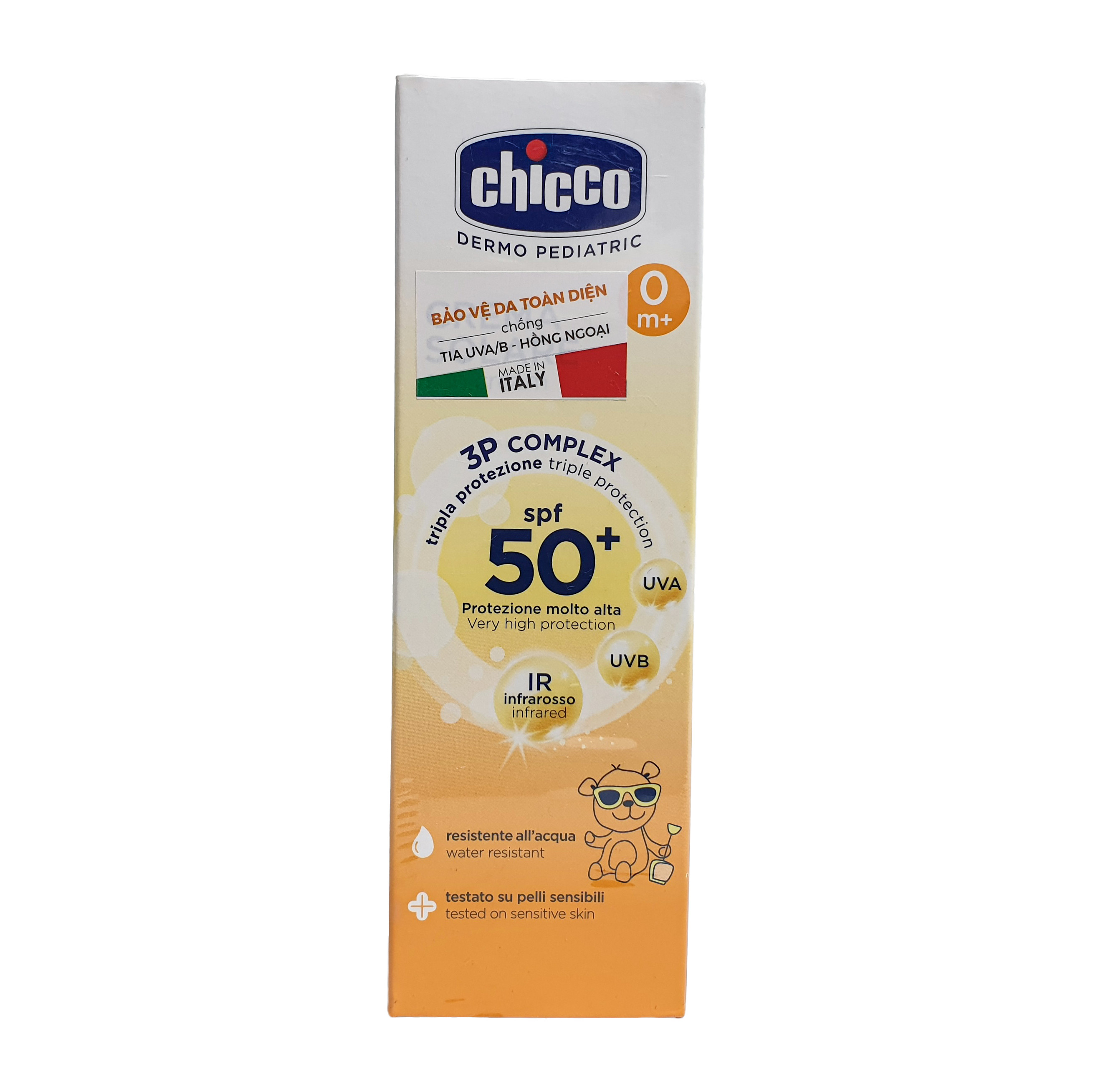 Kem Chống Nắng 3 Tác Động Chicco Baby Moments SPF 50+