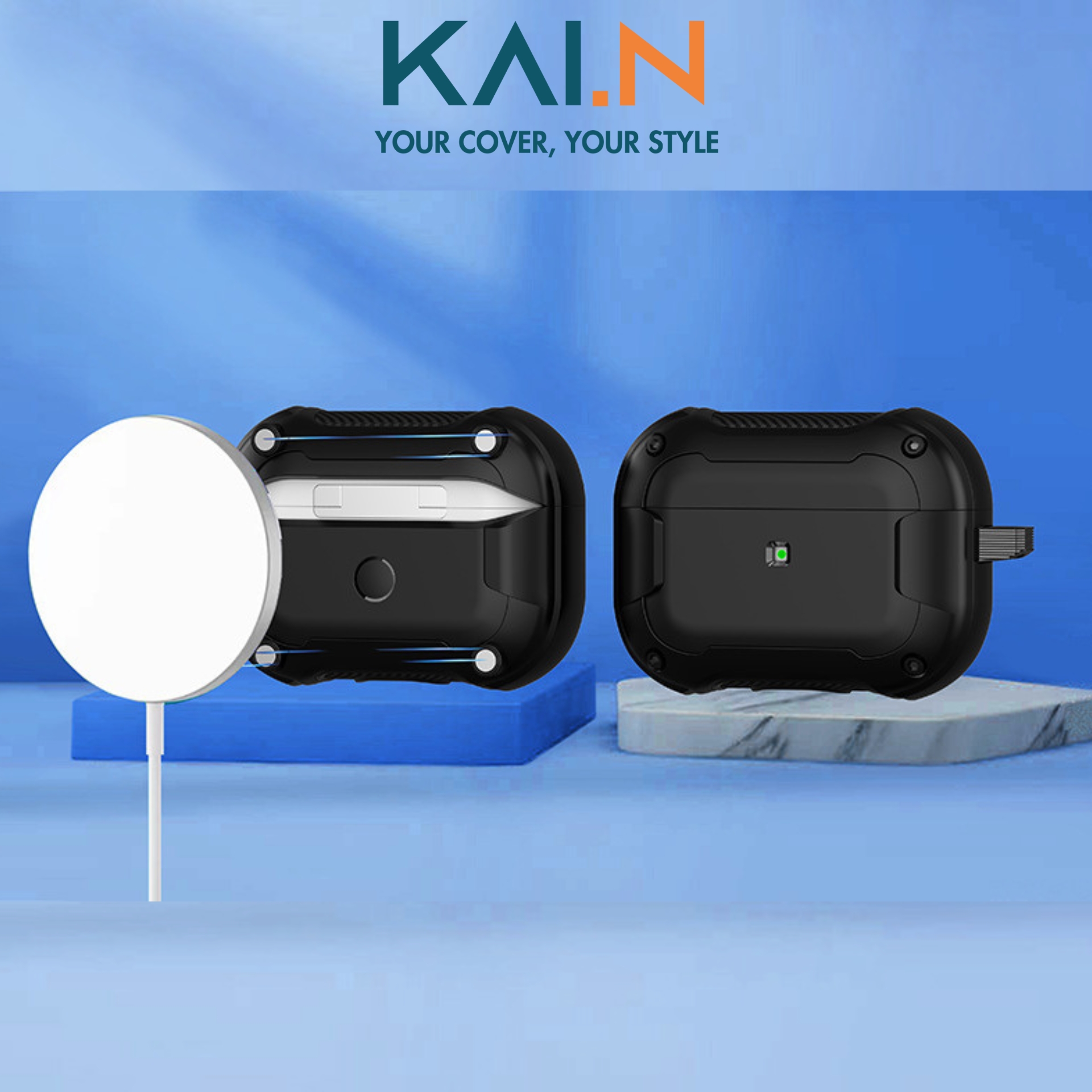 Ốp Lưng Case Bao Dành Cho Airpods Pro 2  / Airpods Pro, Kai.N Mag Amazon - Hàng Chính Hãng