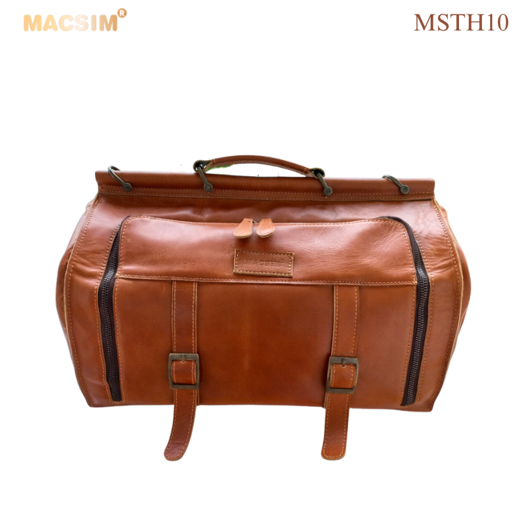 Túi Du Lịch Da Thật Macsim Chính Hãng mã MSTH10 – Da Bò Nguyên Miếng Loại 1 – Cổ Điển – Bền Đẹp – Unisex