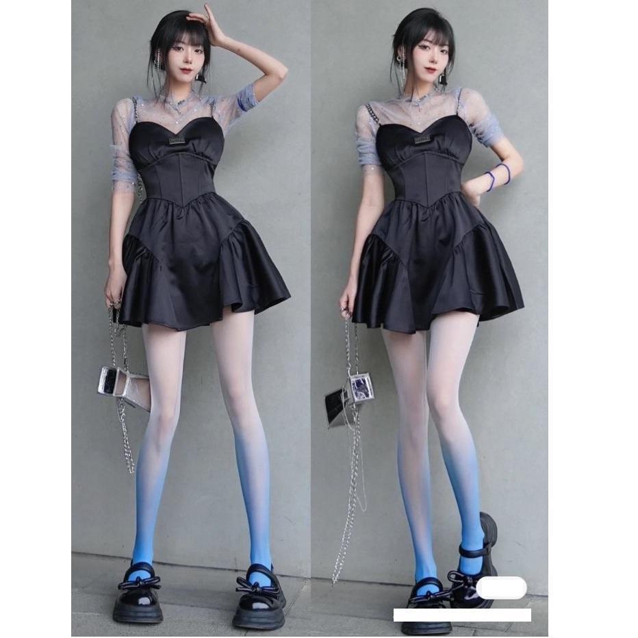 Quần tất/vớ quần siêumỏng đổi màu/hai màu Gradient Phong Cách Lolita Sành.điệu, cá tính cho nữ, phối đồ cựcđẹp