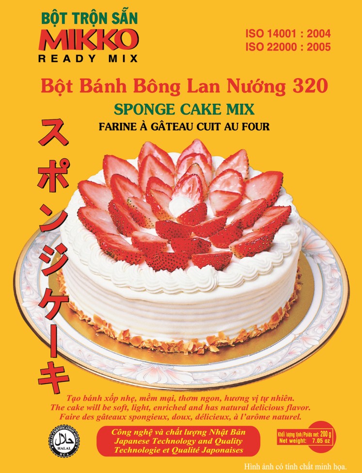 Bột bánh Bông lan SP320 - 200gr - MIKKO HƯƠNG XƯA