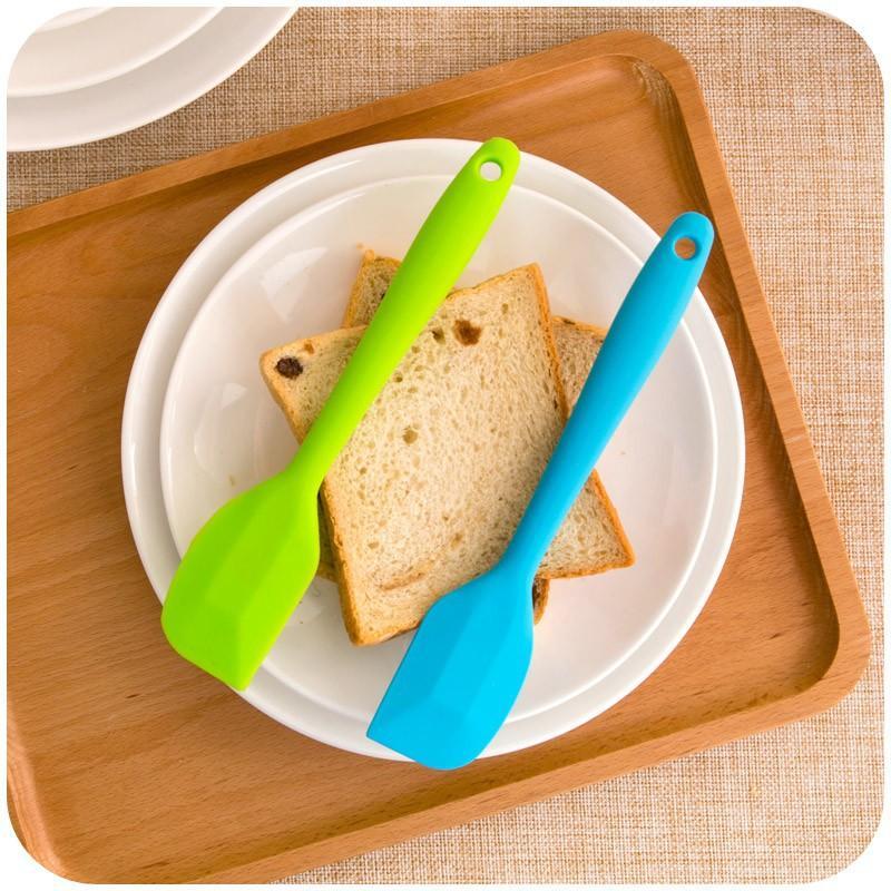 Spatula/Phới Silicon/Phới Dẹt Trộn Bột Vét Bột Đa Năng Kích Thước 21cm-28cm