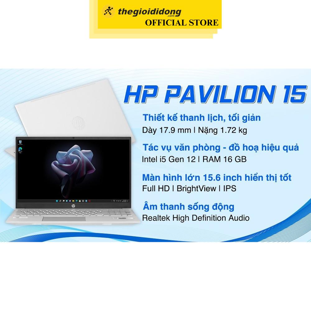 Laptop HP Pavilion 15 eg2081TU i5 1240P/16GB/512GB/Win11 (7C0Q4PA) - Hàng Chính Hãng