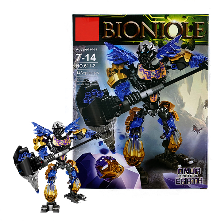 Mô hình đồ chơi Bionicle 611-2 Onua Earth (143 chi tiết) - Có video minh họa