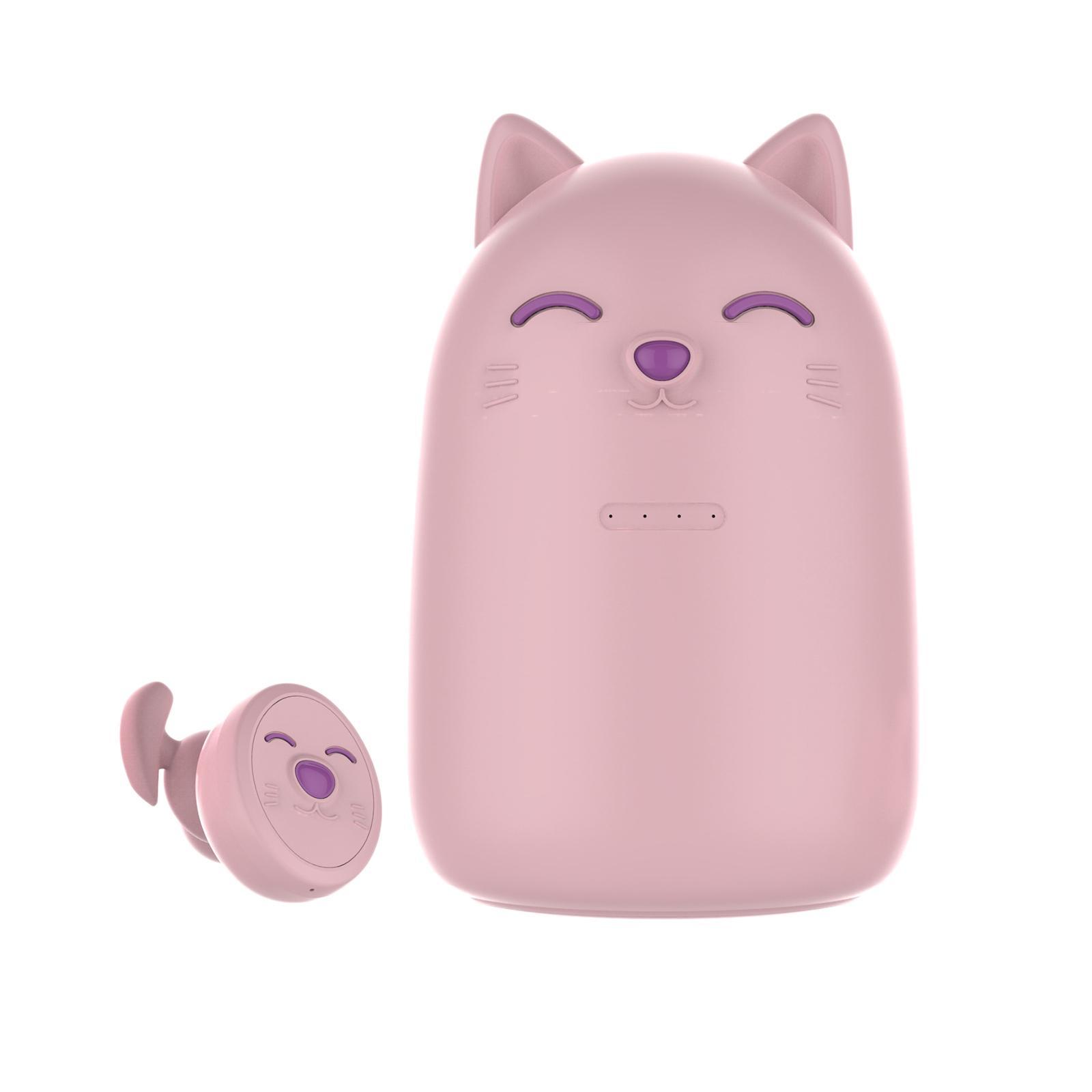 Wireless Earbuds Earphones Touch Function Headphones Stereo Sweatproof Pink