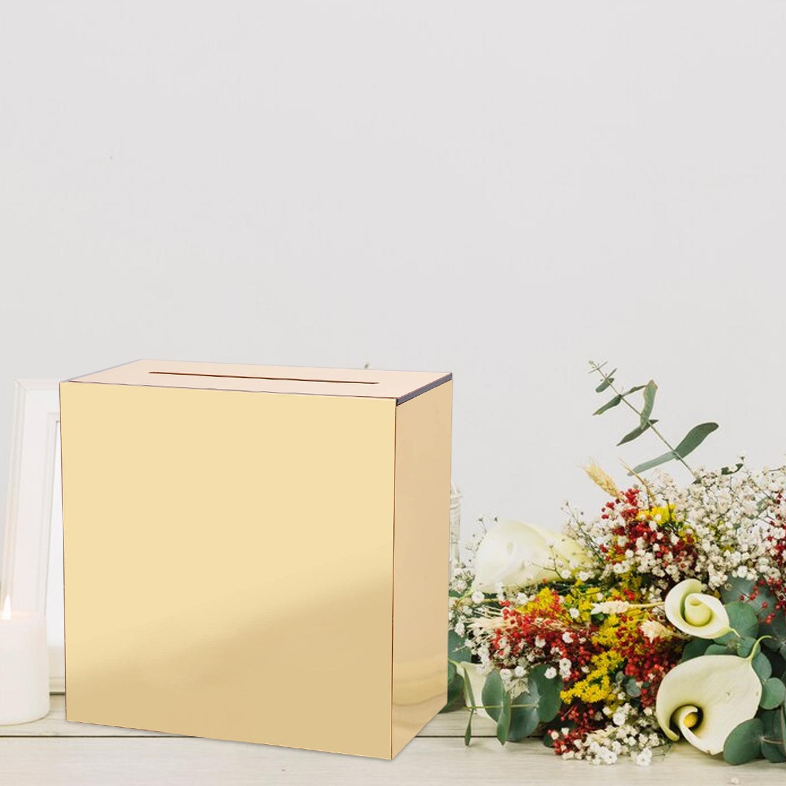 Box, Gift Box Holder, Elegant Centerpiece Money Box, Envelope Card box durable card Box for Ceremony Anniversary Bride, Birthday Graduation