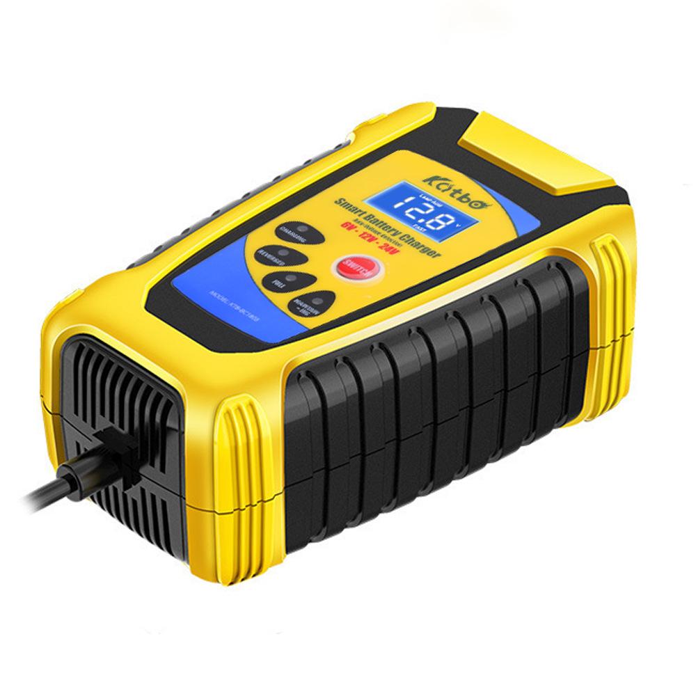 Khuyến mại 6V12V24V6A xe máy ô tô xe tải sạc ắc quy sạc sạc thông minh sạc ắc quy chì-axit đa năng
