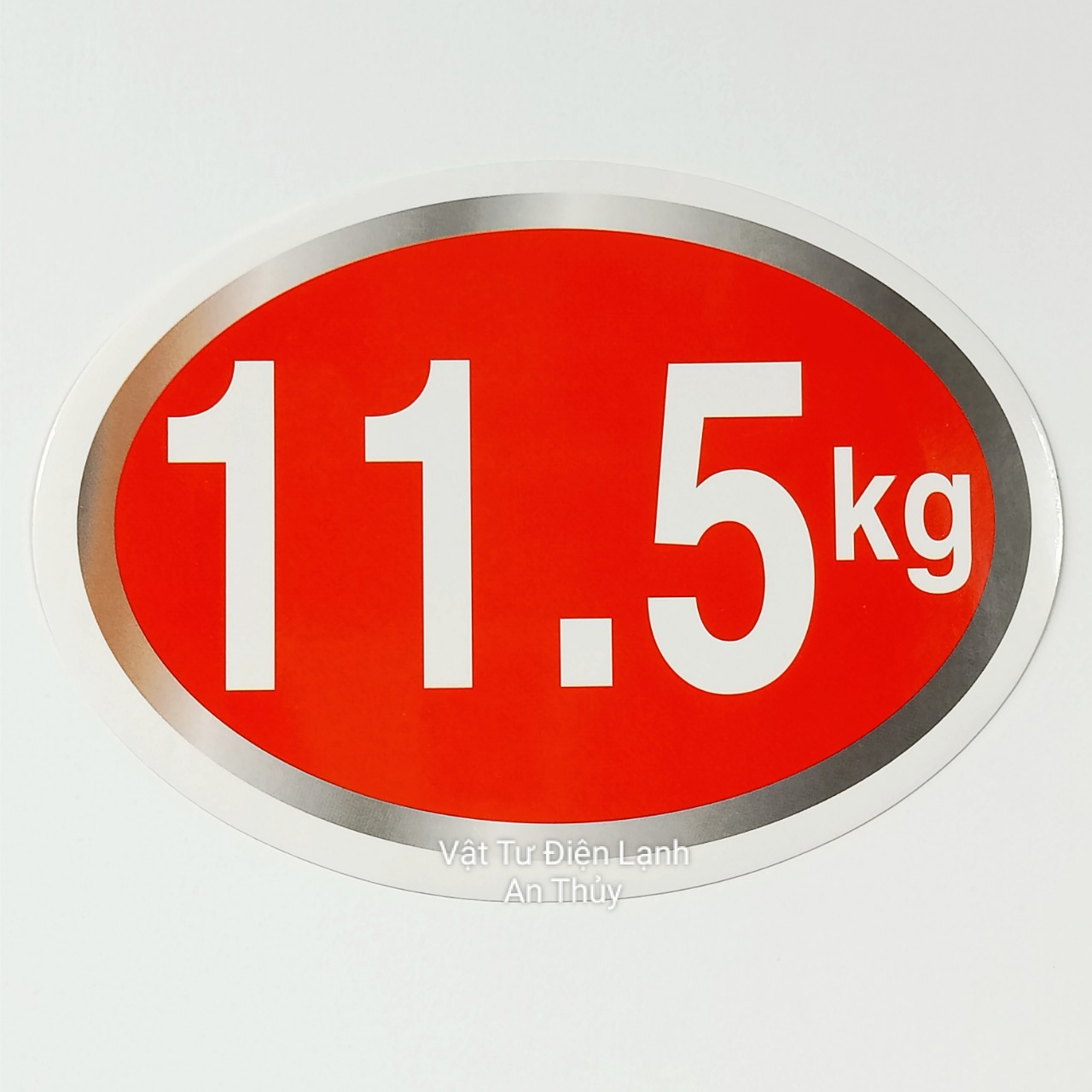 Combo 10 tem 11.5kg dán máy giặt - Tem KG máy giặt - Tem số máy giặt - Tem trang trí máy giặt - Tem trọng lượng máy giặt