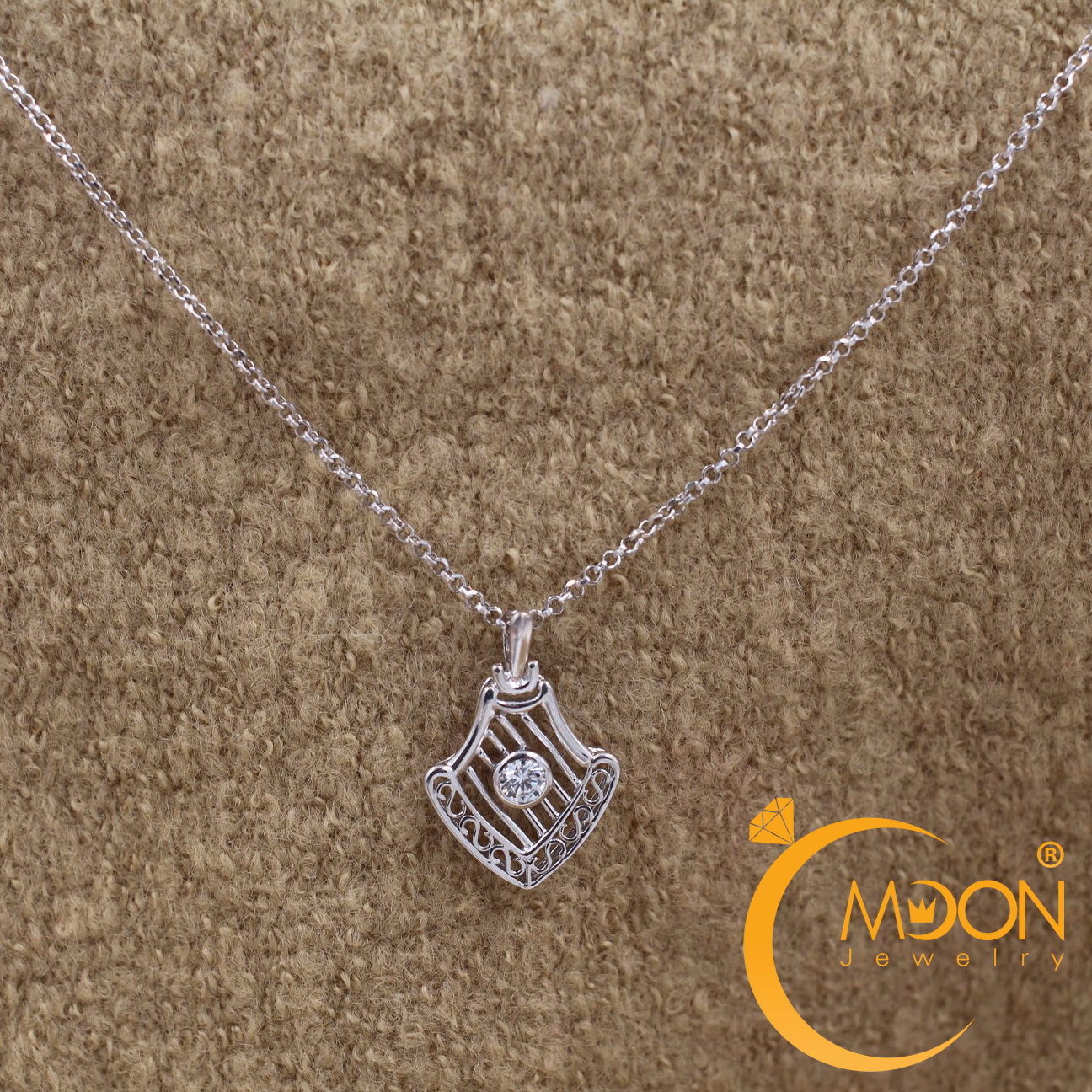 Mặt dây chuyền đính đá CZ (M0039) - MOON Jewelry