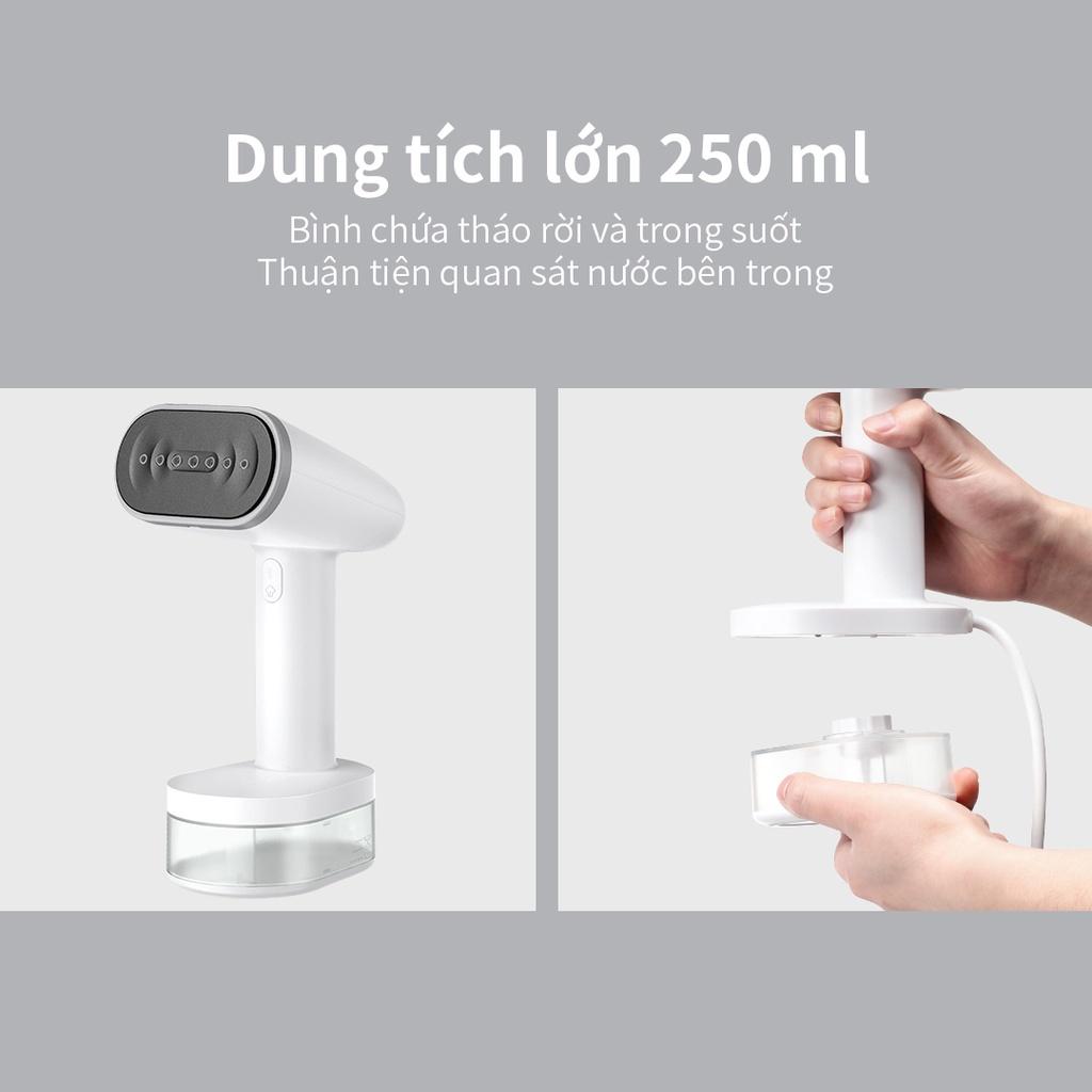 Bàn ủi hơi nước cầm tay Lock&amp;Lock ENI223WHT - Hàng chính hãng, mặt là phủ sứ, làm nóng nhanh trong 30s - Hapos