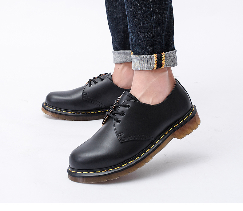 Giày tây công sở, giày đốc martin cỡ lớn 45-46 cho nam cao to chân ú bè. Big size Dr.Martens 1461 for wide feet - GT217