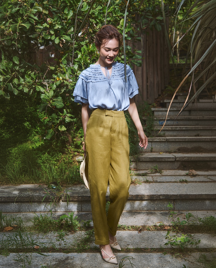 Quần Baggy Linen Thanh Tài PAN071 thời trang thiết kế Hity
