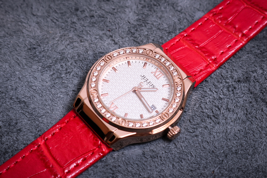 Đồng Hồ Nữ JA-1395 Julius Hàn Quốc Dây Da