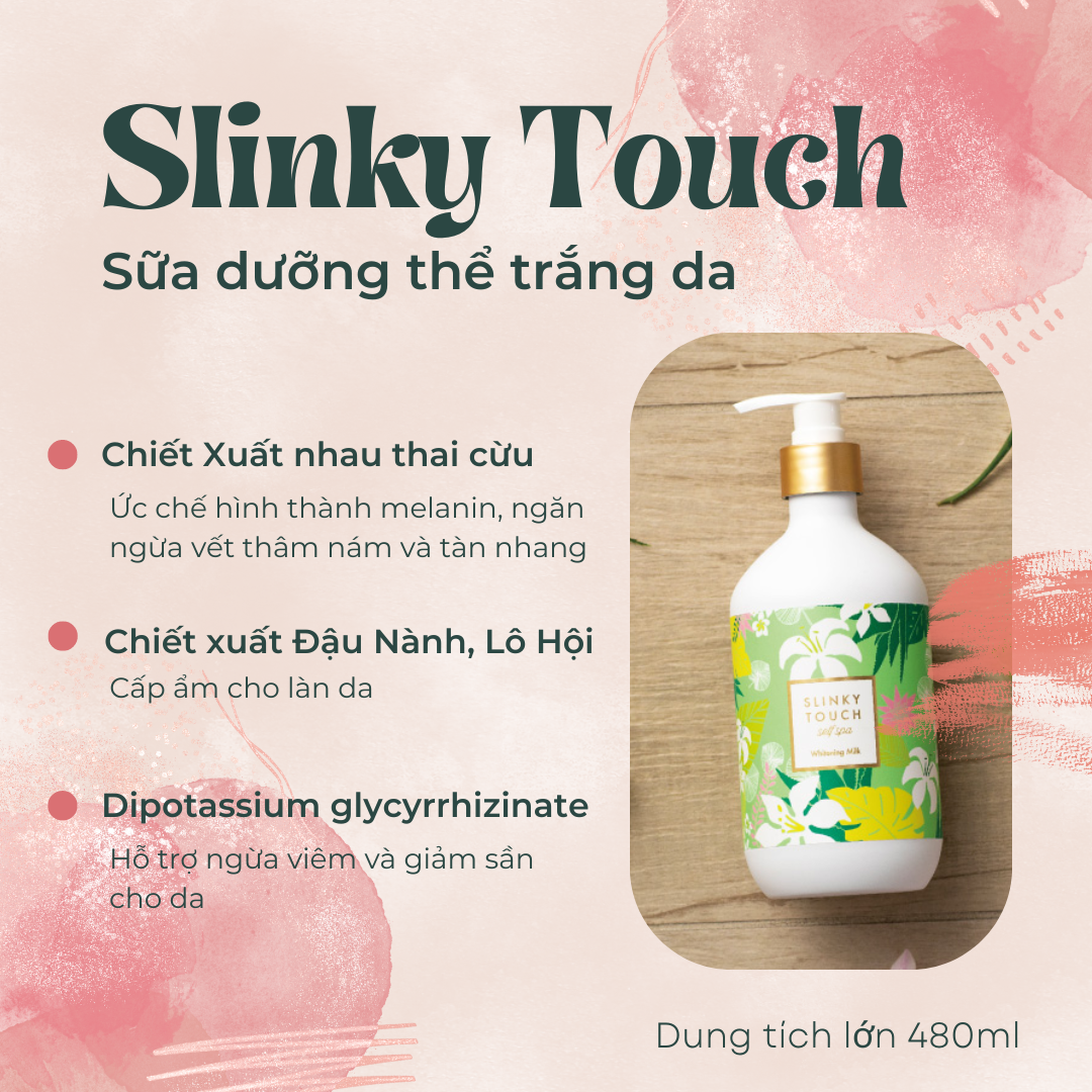 SỮA DƯỠNG THỂ TRẮNG DA TOÀN THÂN SLINKY TOUCH NHẬT BẢN