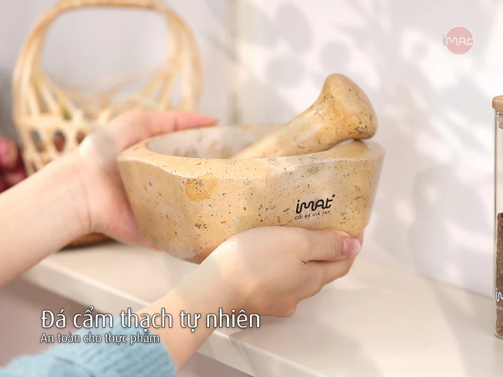 Cối và chày đá Cẩm thạch iMat