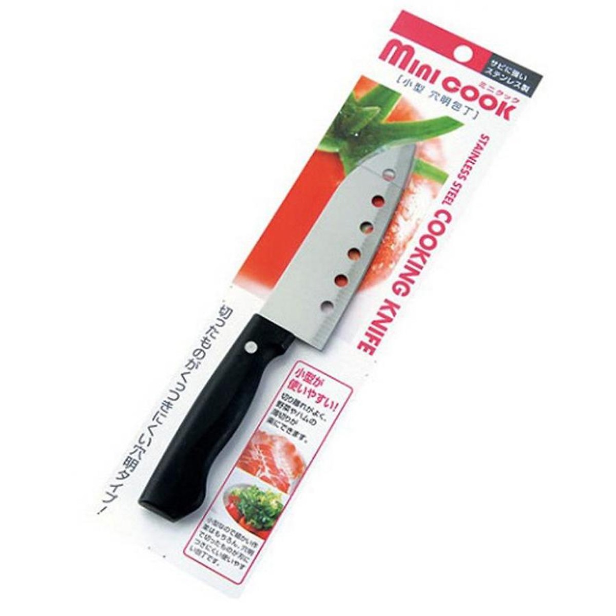 Combo Dao nhà bếp Inox có lỗ + Thớt nhựa dẻo nội địa Nhật Bản