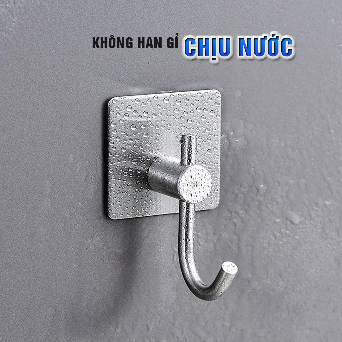 Combo 4 móc treo loại D, Inox 304, SUS304 dùng miếng dính dán tường không cần khoan, xắp xếp treo đồ đạc gọn gàng, tiết kiệm không gian, đồ dùng gia đình, bếp, phòng khách Dan House 311-D4