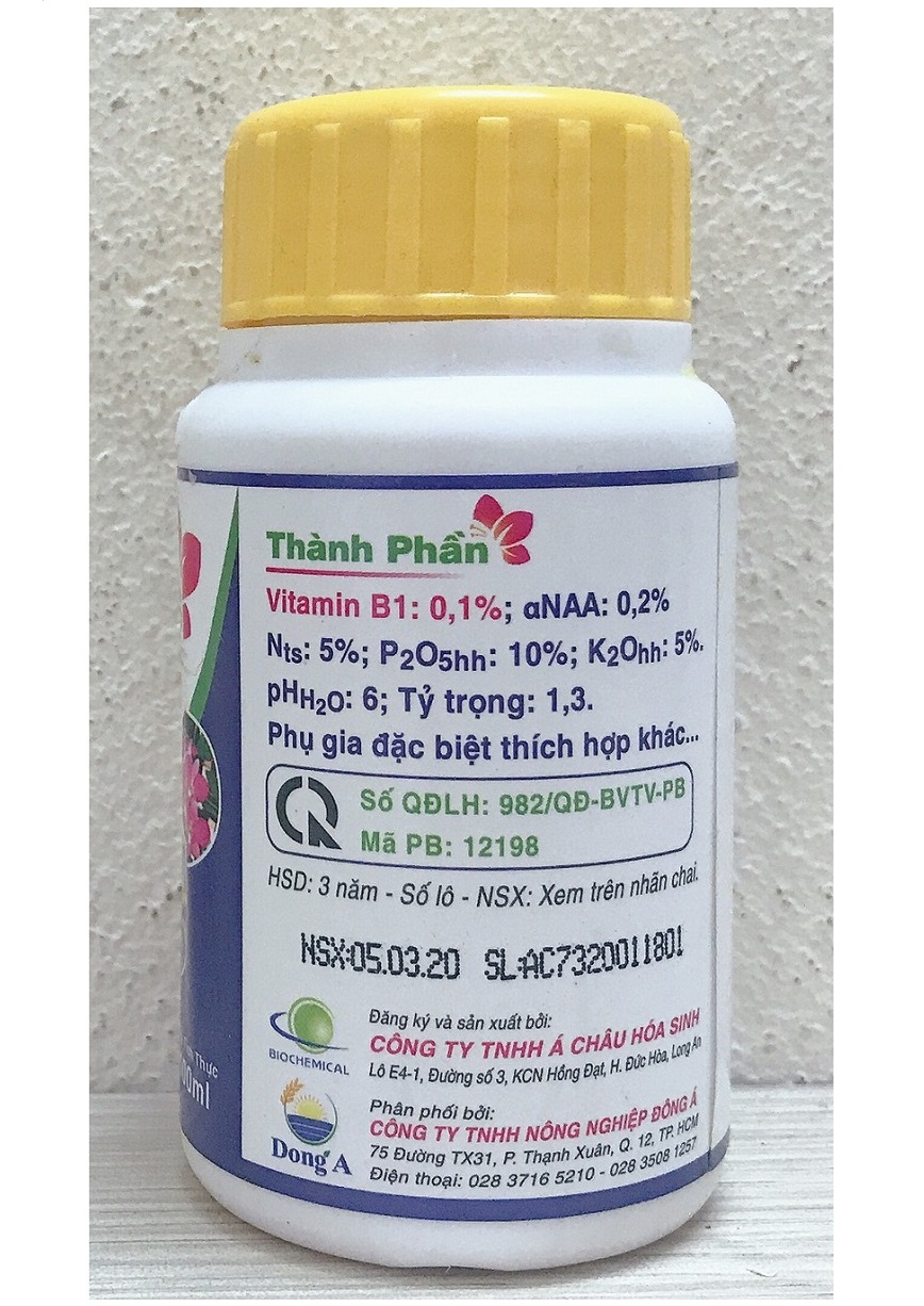 Phân Bón NPK Sinh Học Super Roots Vitamin B1, Kích Rễ, Kích Mầm, Quang Hợp Mạnh, Hấp Thụ Phân Bón Nhanh, Giữ Hoa Lâu Tàn, Thể Tích: 100ml