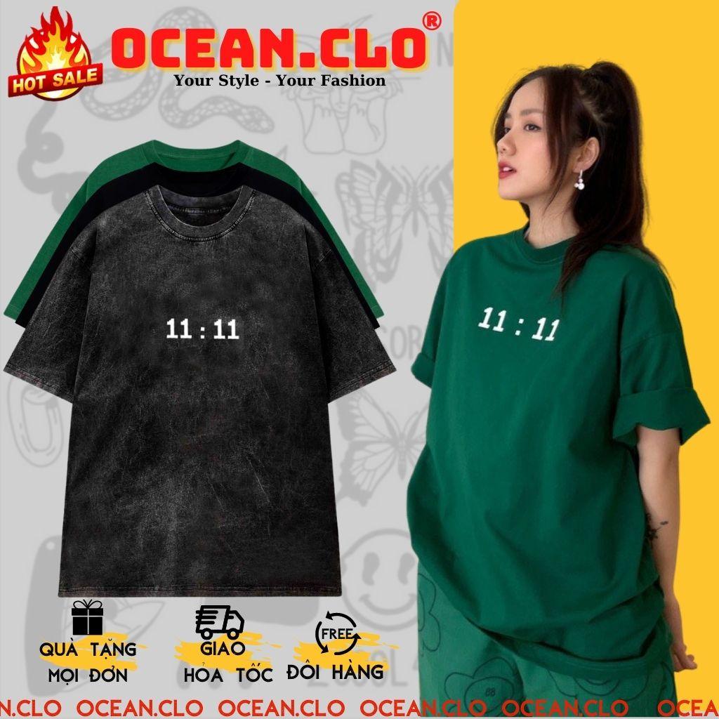 Áo thun 11:11 Backstage88 unisex tay lỡ Local brand - Áo phông Ullzang tay lỡ nam nữ 3 Màu 100% Cotton - OCEAN.CLO