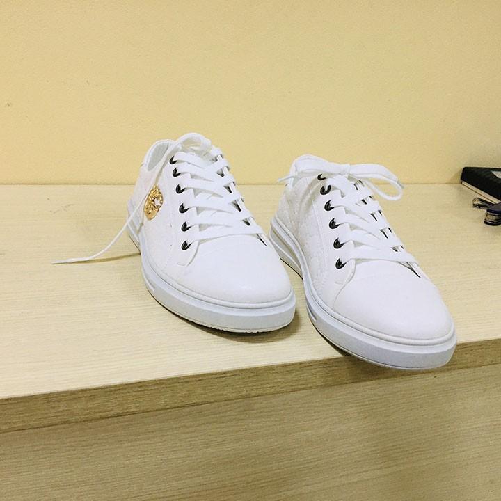 Giầy Nam Trắng Sneaker, dáng thể thao khỏe đẹp, hàng chất giá dưới đất.