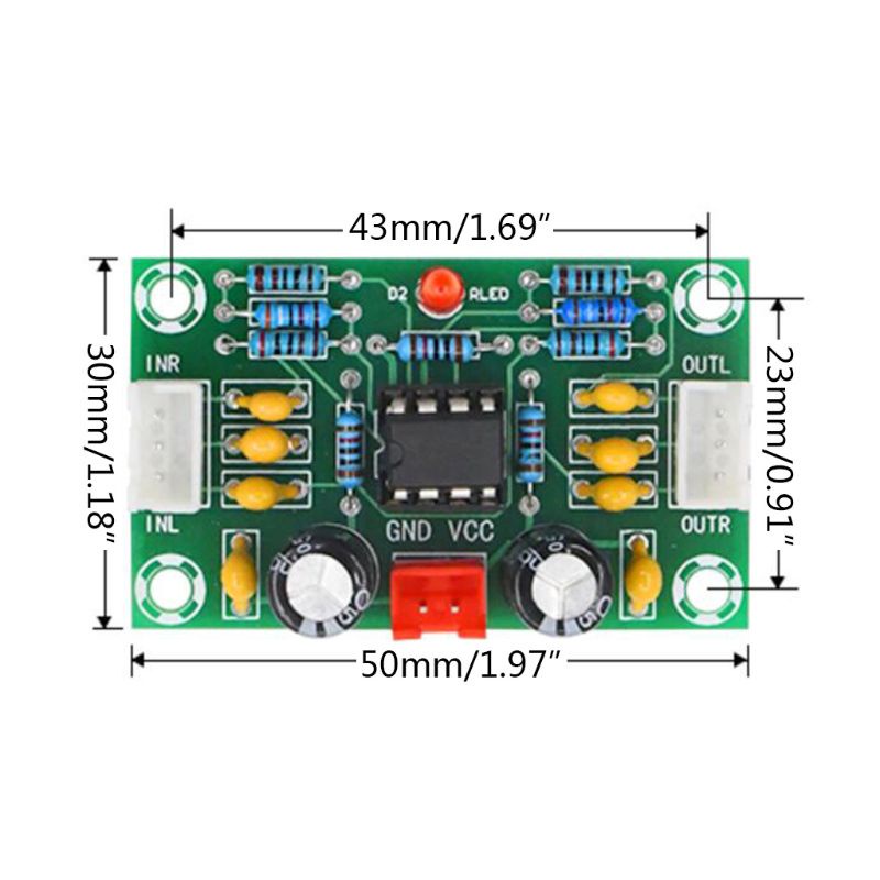 Mạch khuếch đại nâng tín hiệu âm thanh  XH-A902 NE5532